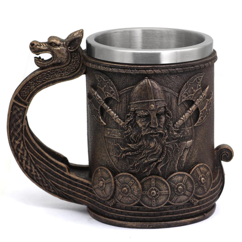 Longship Warrior Mug - Viking Merch
