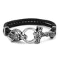Leather Mammen Bracelet (B037) - Viking Merch