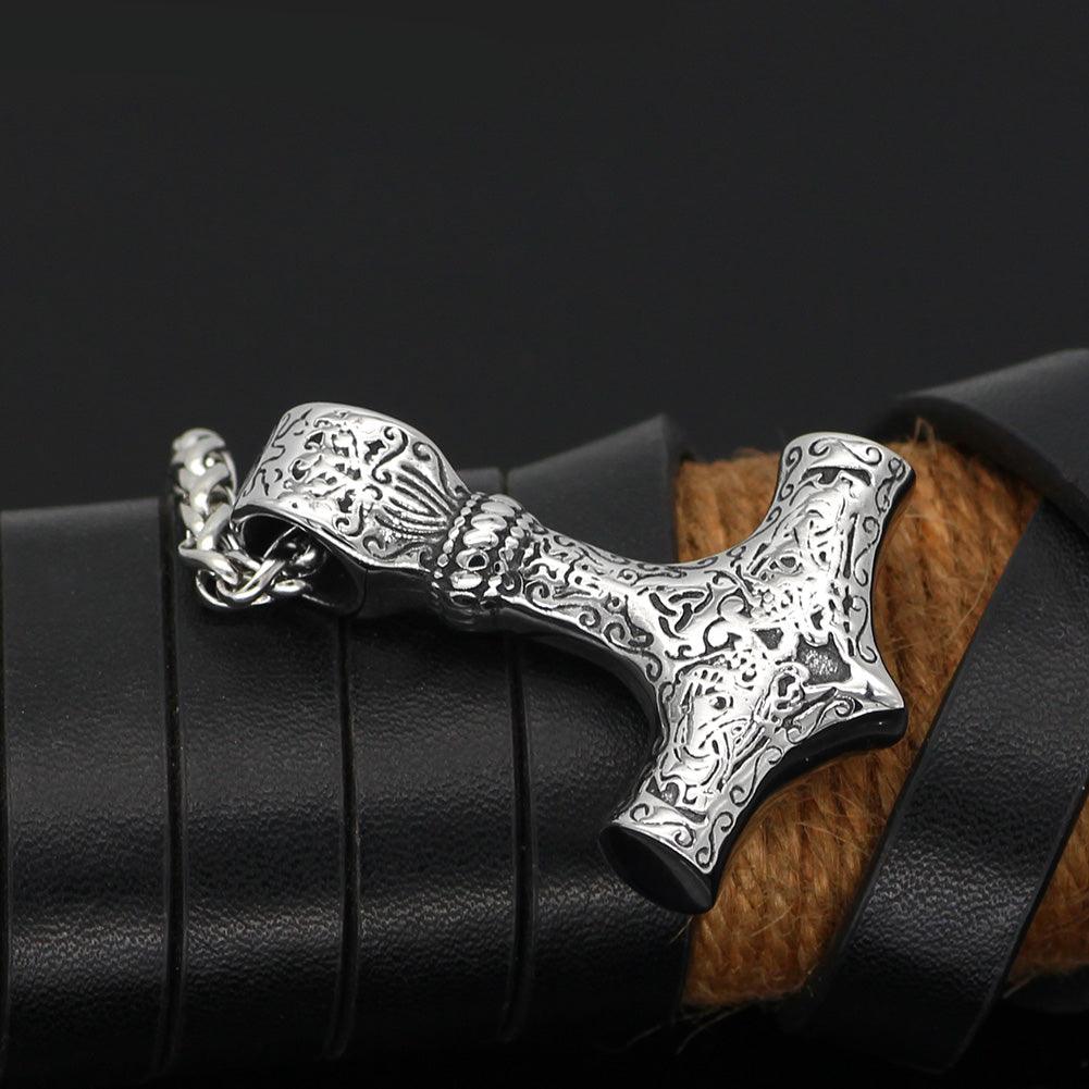 Ornate Thor Hammer (TH022) - Viking Merch