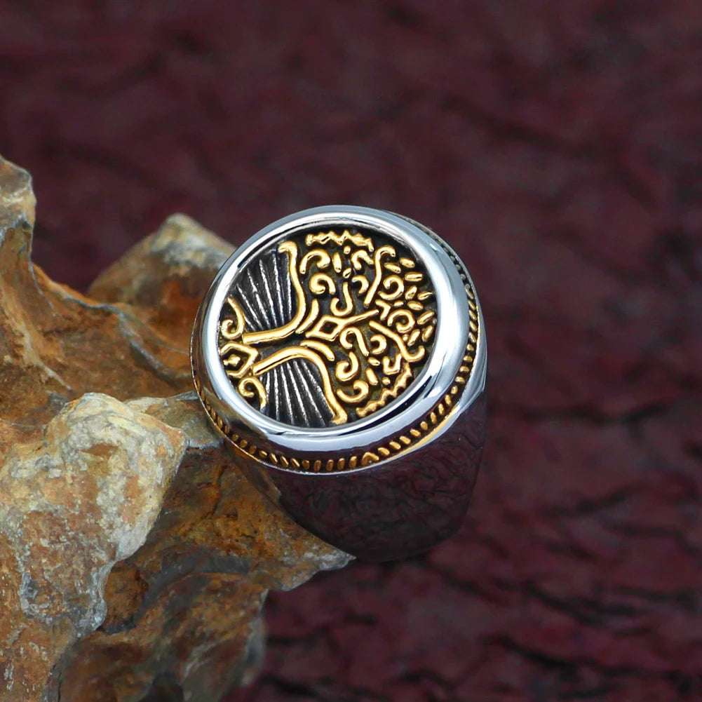 Gold Yggdrasil Ring (R005)