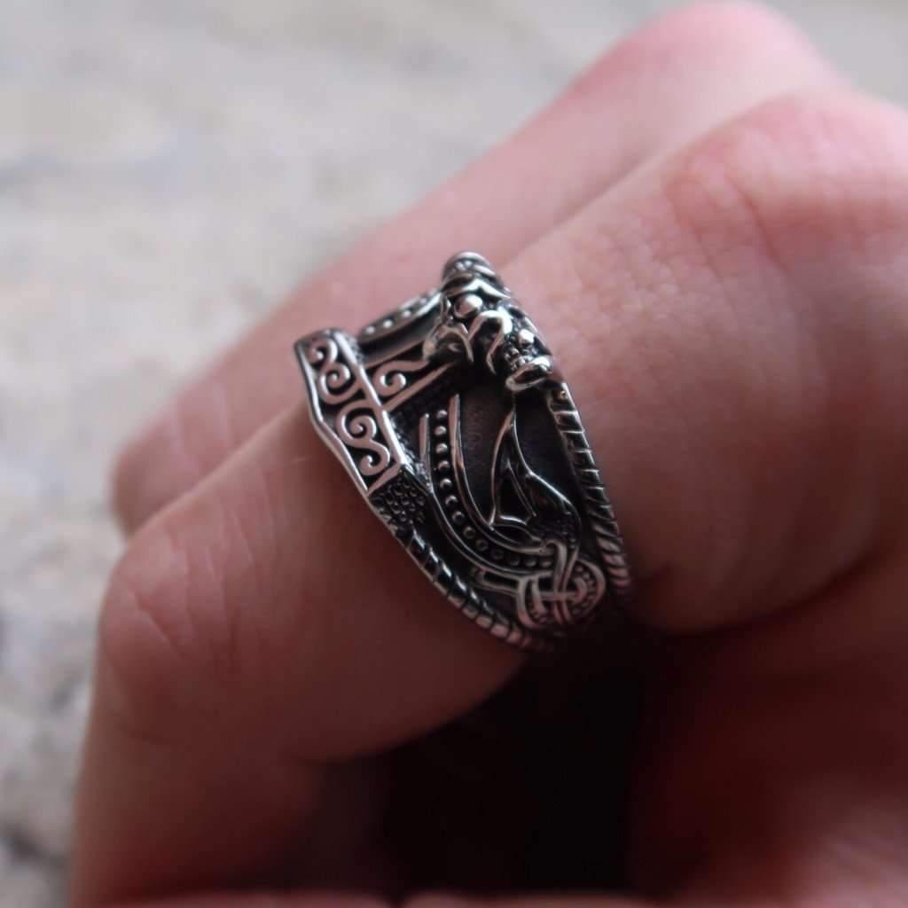 Legendary Mjolnir Viking Ring (R063)-Ring-Viking Merch