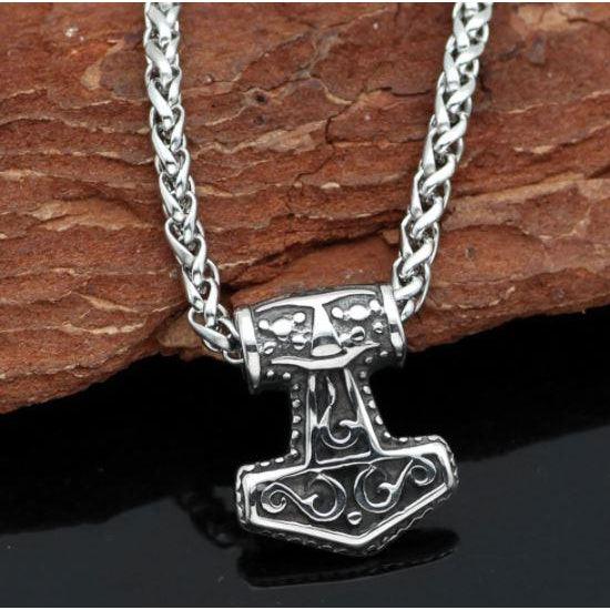 Small Thor Hammer Necklace-Necklace-Viking Merch