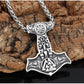 Valknut Raven Thor Hammer Necklace-Necklace-Viking Merch